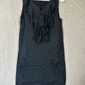 T-bags Women’s Black Silk Mini Dress Size Medium. Classic LBD Sexy